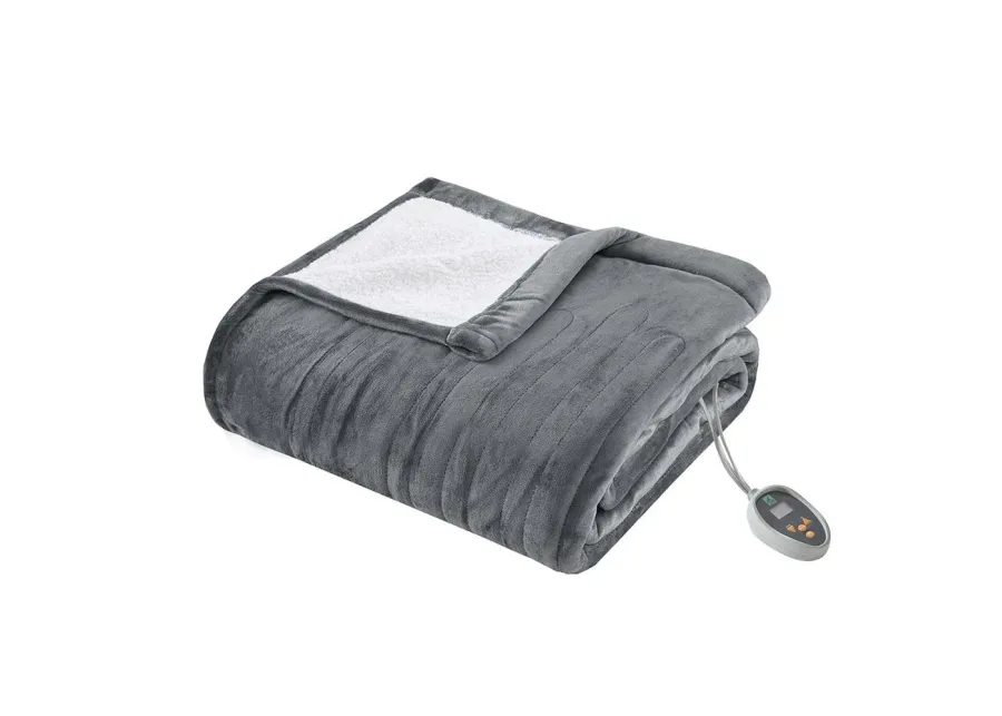 Belen Kox Solid Berber Heated Blanket with Bonus Automatic Timer, Belen Kox