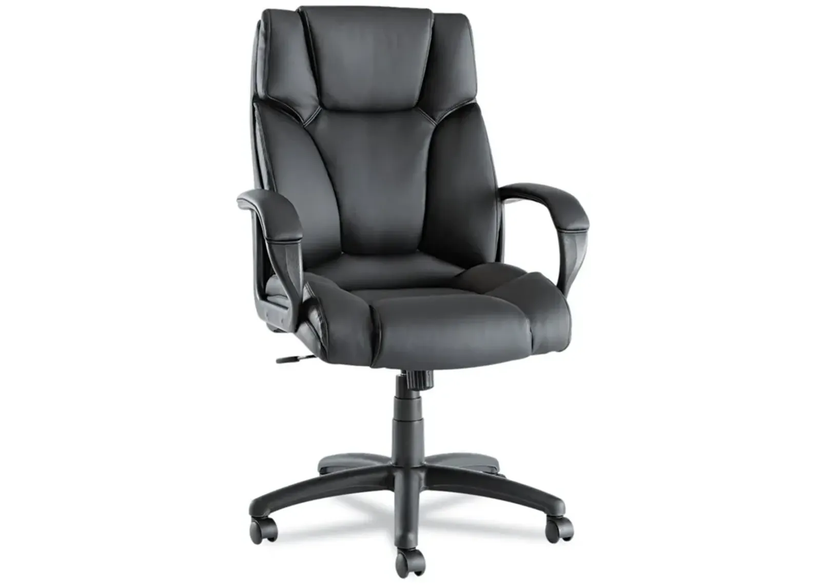 Hivvago High-Back Swivel Tilt Black Soft Touch Leather Office Chair