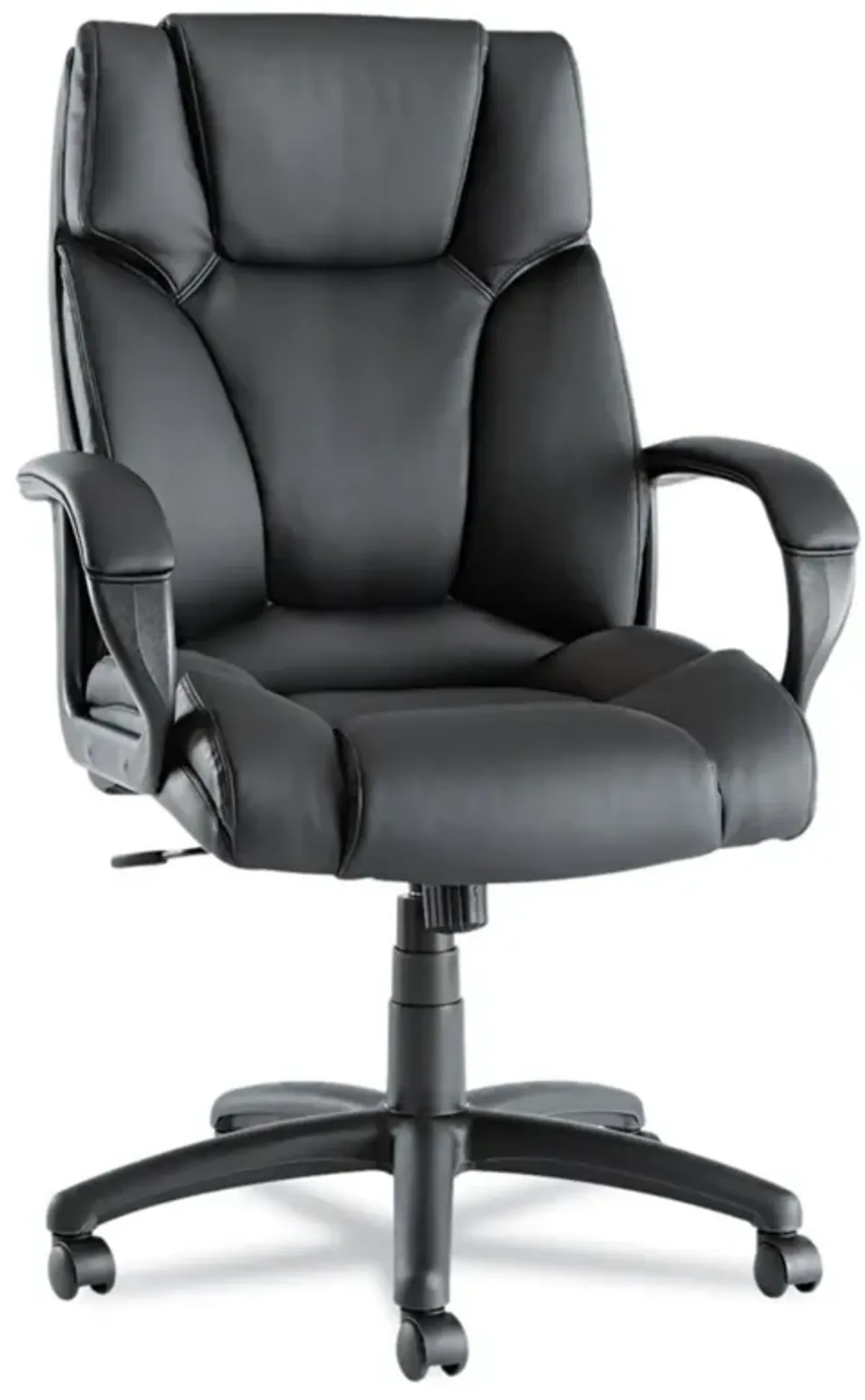 Hivvago High-Back Swivel Tilt Black Soft Touch Leather Office Chair