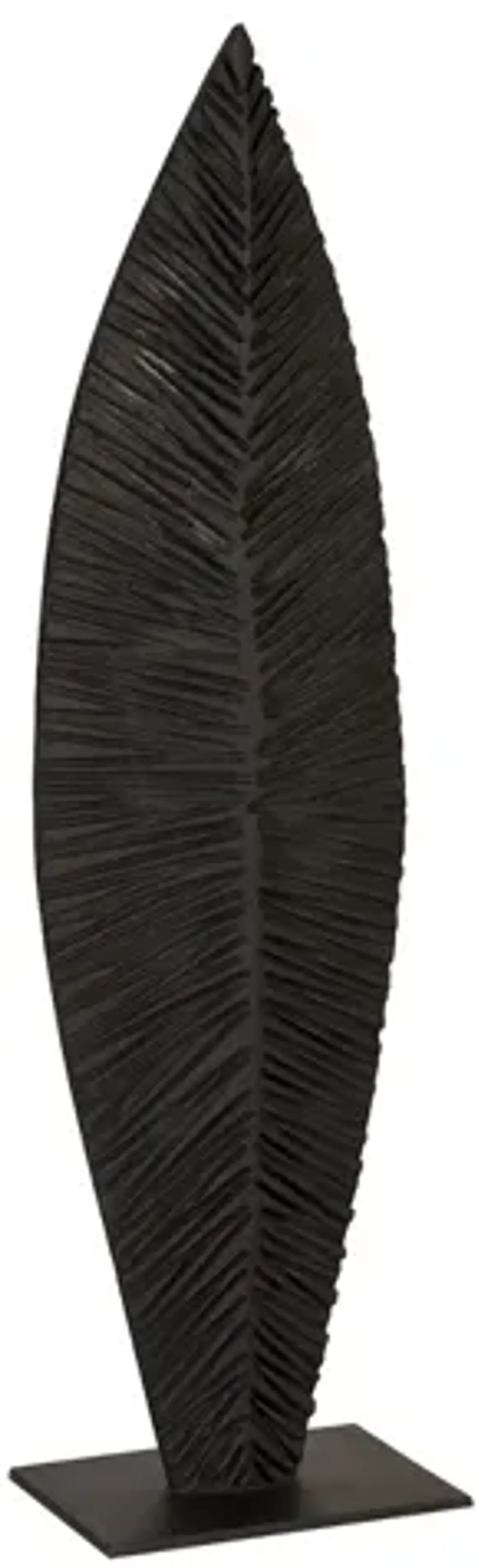 Medium Carved Leaf on Stand