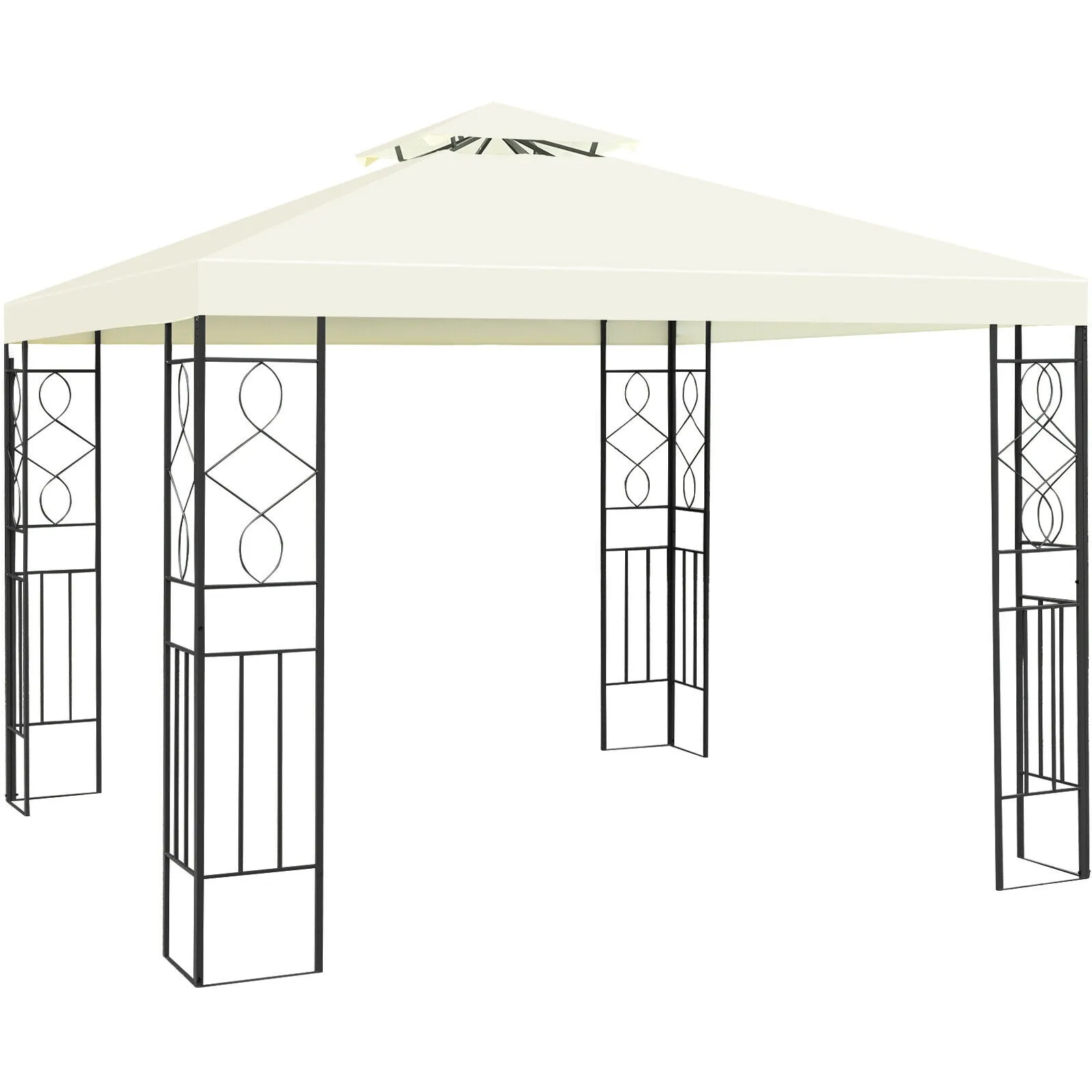 2 Tiers 10 x 10 Feet Patio Gazebo Canopy Tent