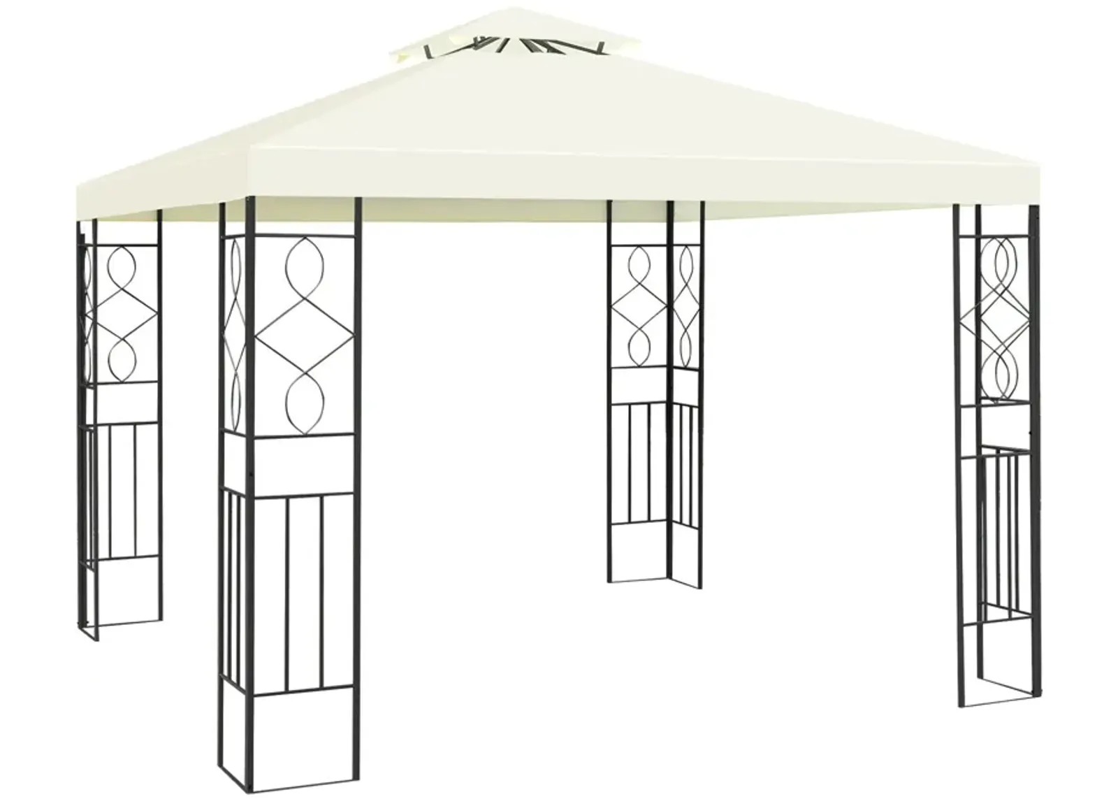 2 Tiers 10 x 10 Feet Patio Gazebo Canopy Tent