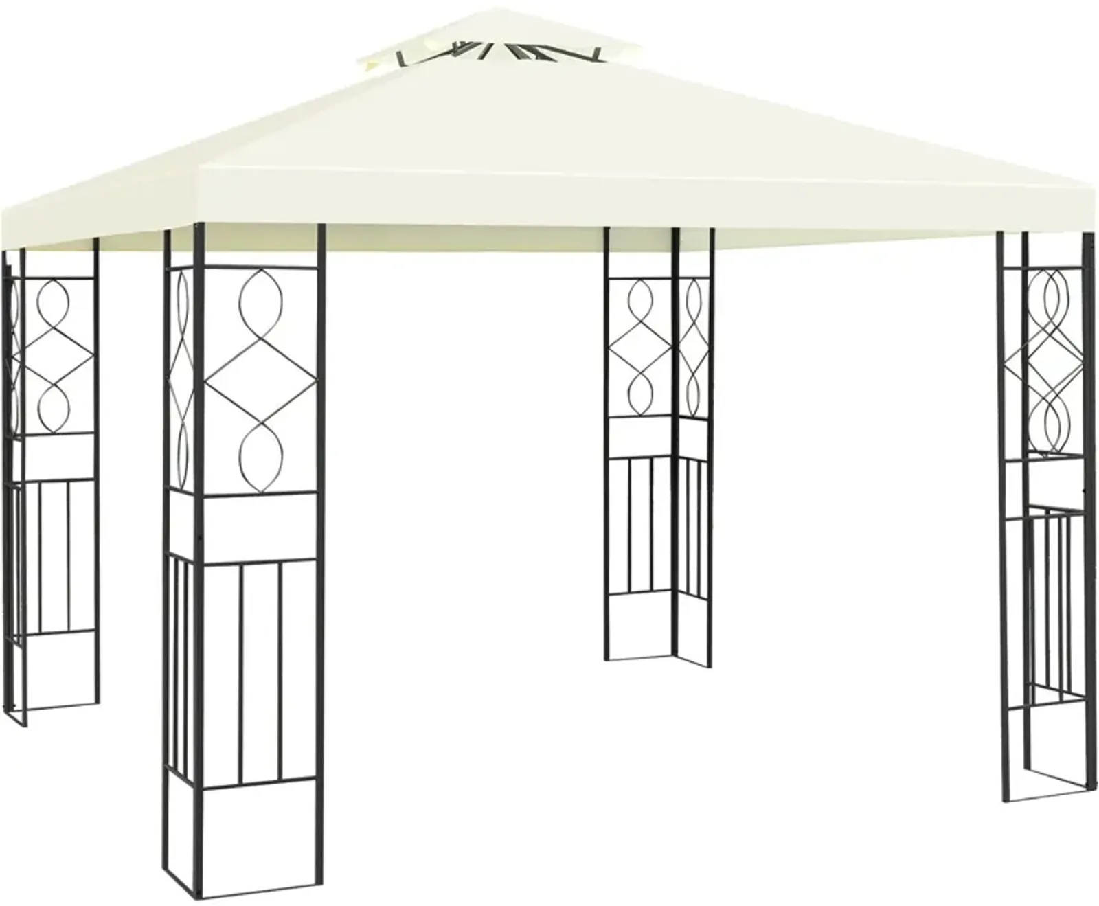 2 Tiers 10 x 10 Feet Patio Gazebo Canopy Tent