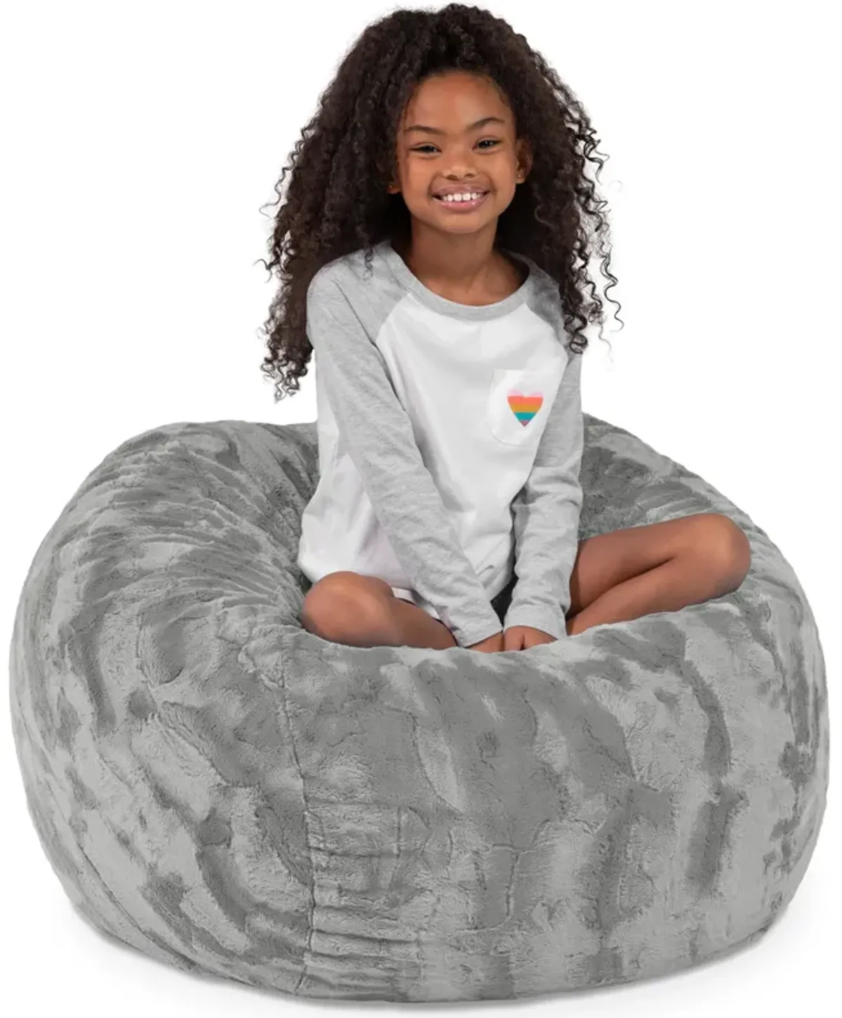 Jaxx Saxx 3 Foot Bean Bag Chair - Faux Fur