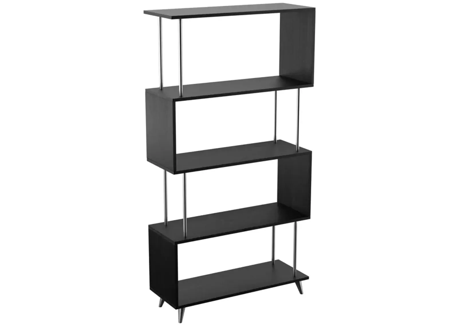 SEI Furniture Beckerman Asymmetrical Etagere - Black