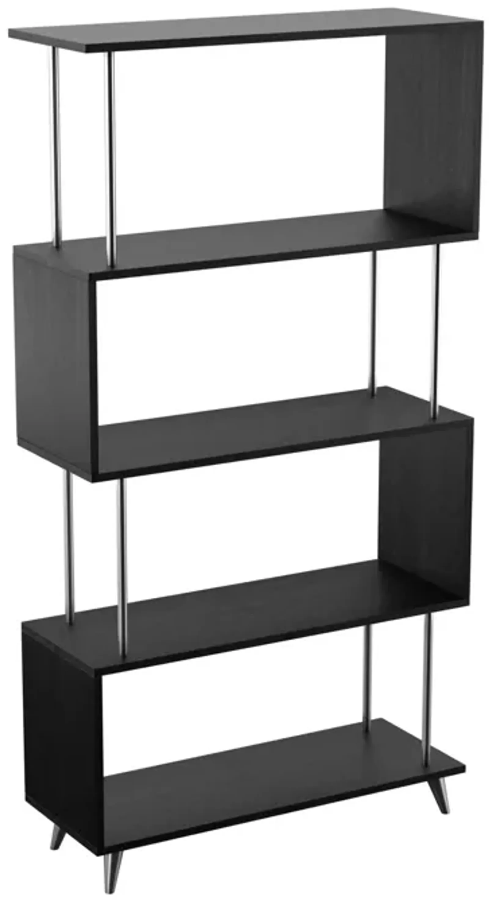 SEI Furniture Beckerman Asymmetrical Etagere - Black