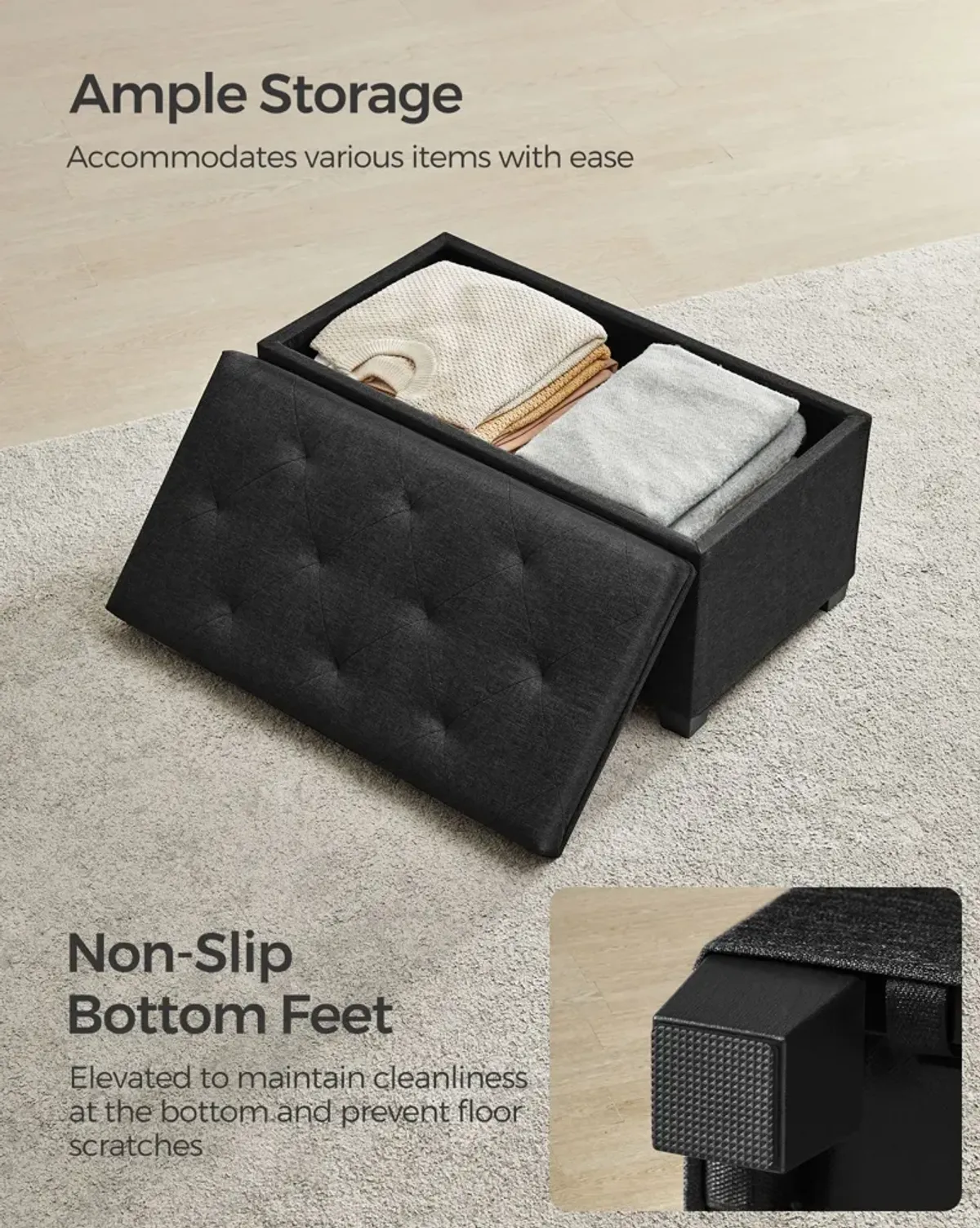 Storage Ottoman Bench for Stylish and Practical Seating