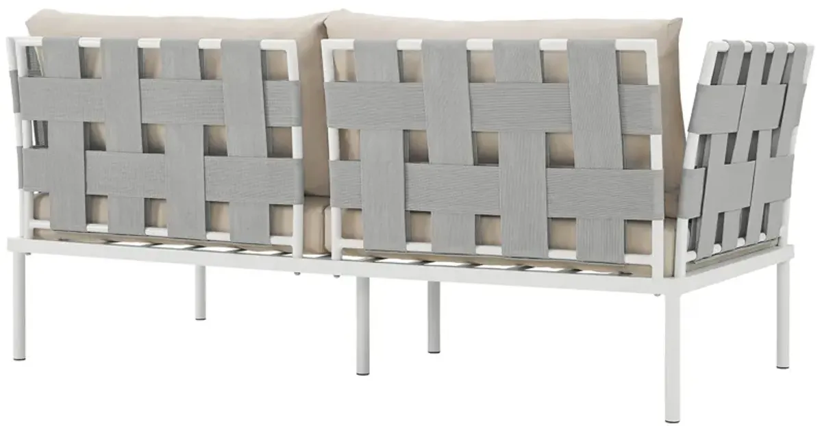 Modway - Harmony Outdoor Patio Aluminum Loveseat