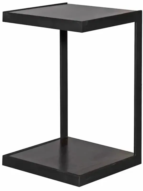 Porter Designs Manzanita Live Edge Solid Sheesham Wood End Table, Dark Brown (Set of 2)