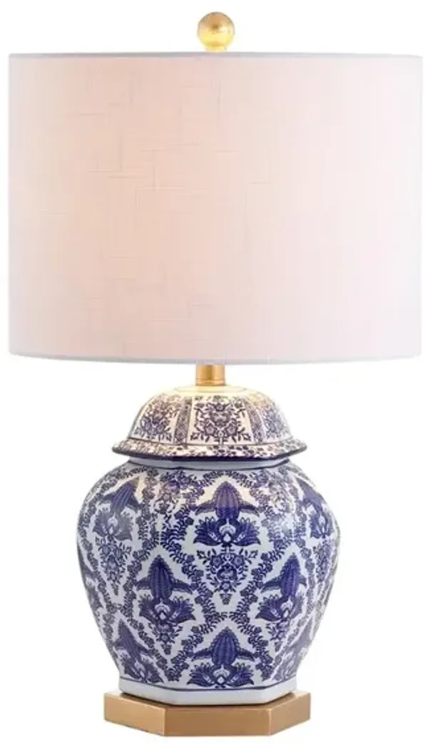 Gretchen Ginger Jar Ceramic/Metal LED Table Lamp