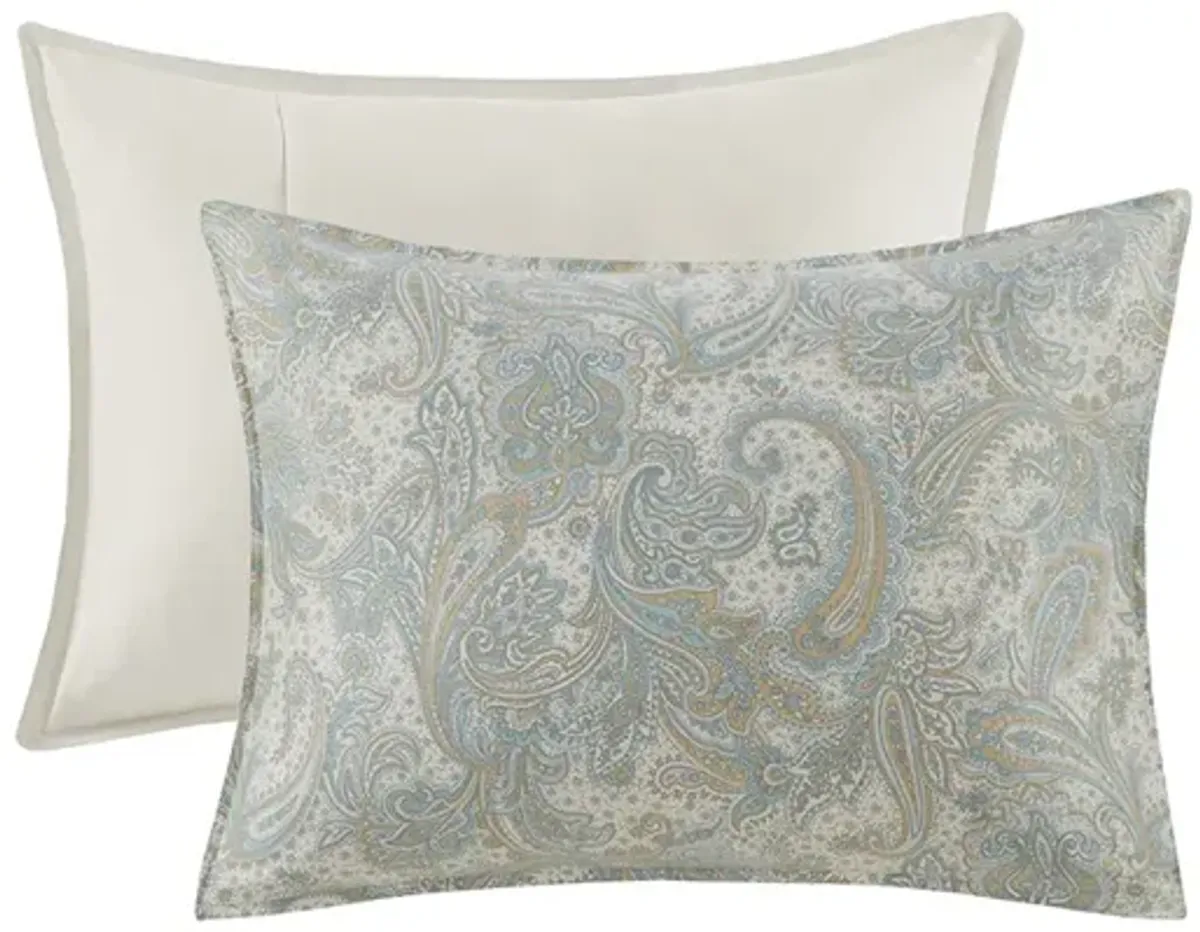 Gracie Mills Christi Paisley 4-Piece Cotton Comforter Set