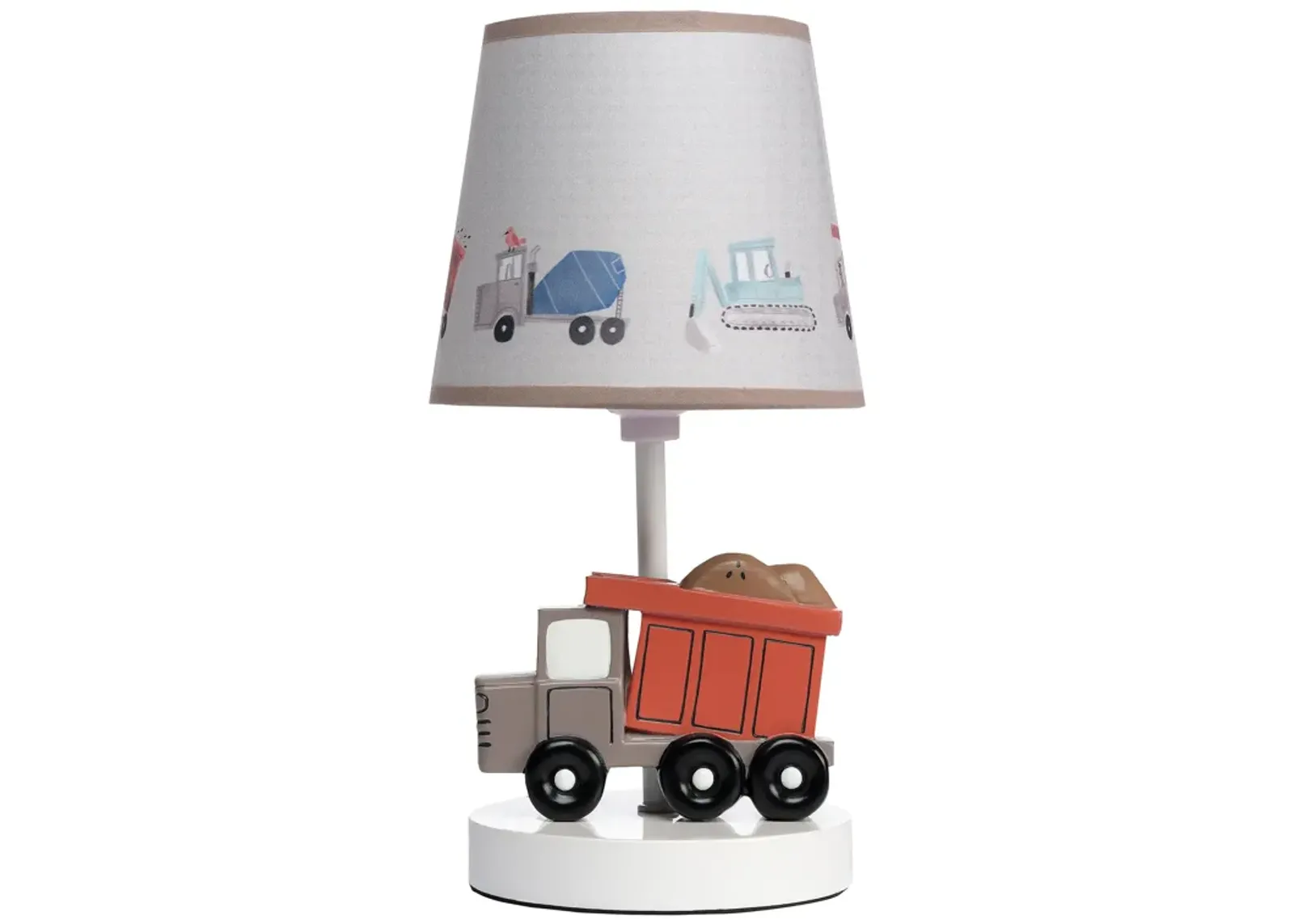 Bedtime Originals Construction Zone Truck Nursery Lamp with Shade & Bulb