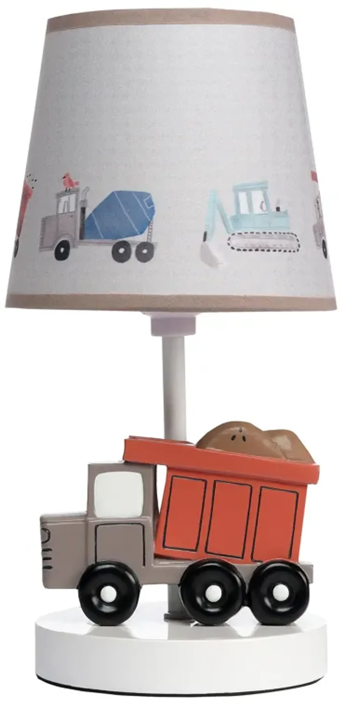 Bedtime Originals Construction Zone Truck Nursery Lamp with Shade & Bulb