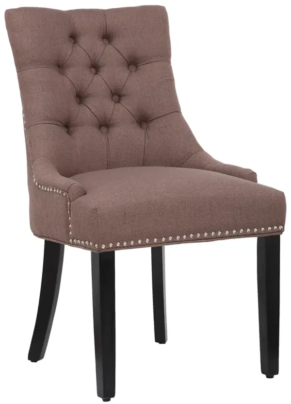 WestinTrends Upholstered Wingback Button Tufted Dining Chair (Set of 2)