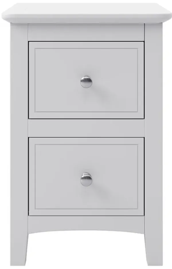 Merax 2 Drawers Solid Wood Nightstand  Night Table