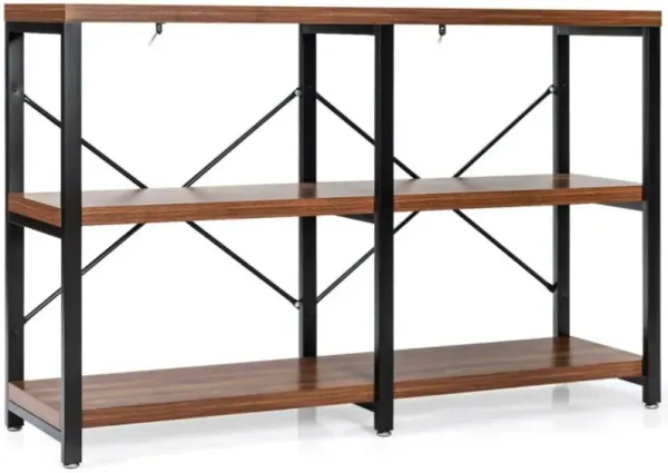 Hivvago 3 Tier 47 Inch Console Metal Frame Sofa Table