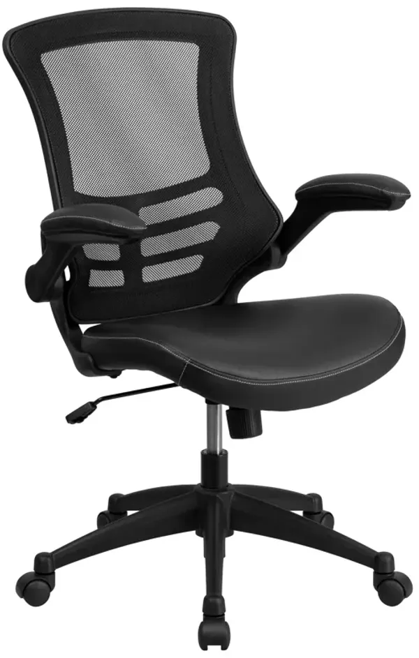 Kelista Desk Chair with Wheels | Swivel Chair with Mid-Back Mesh