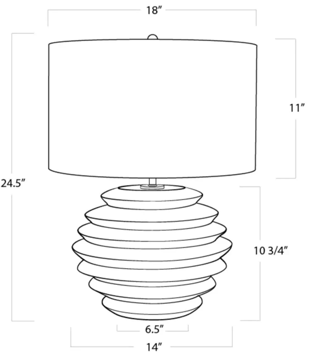 Canyon Ceramic Table Lamp