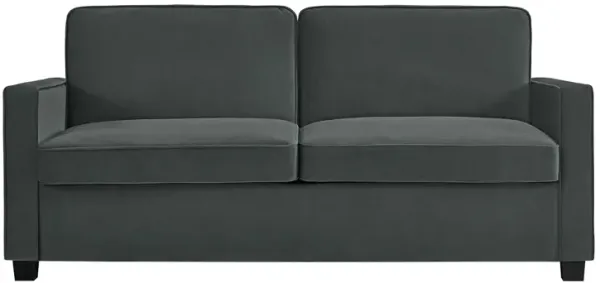 Atwater Living Charlotte Sleeper Sofa, Gray Velvet, Queen