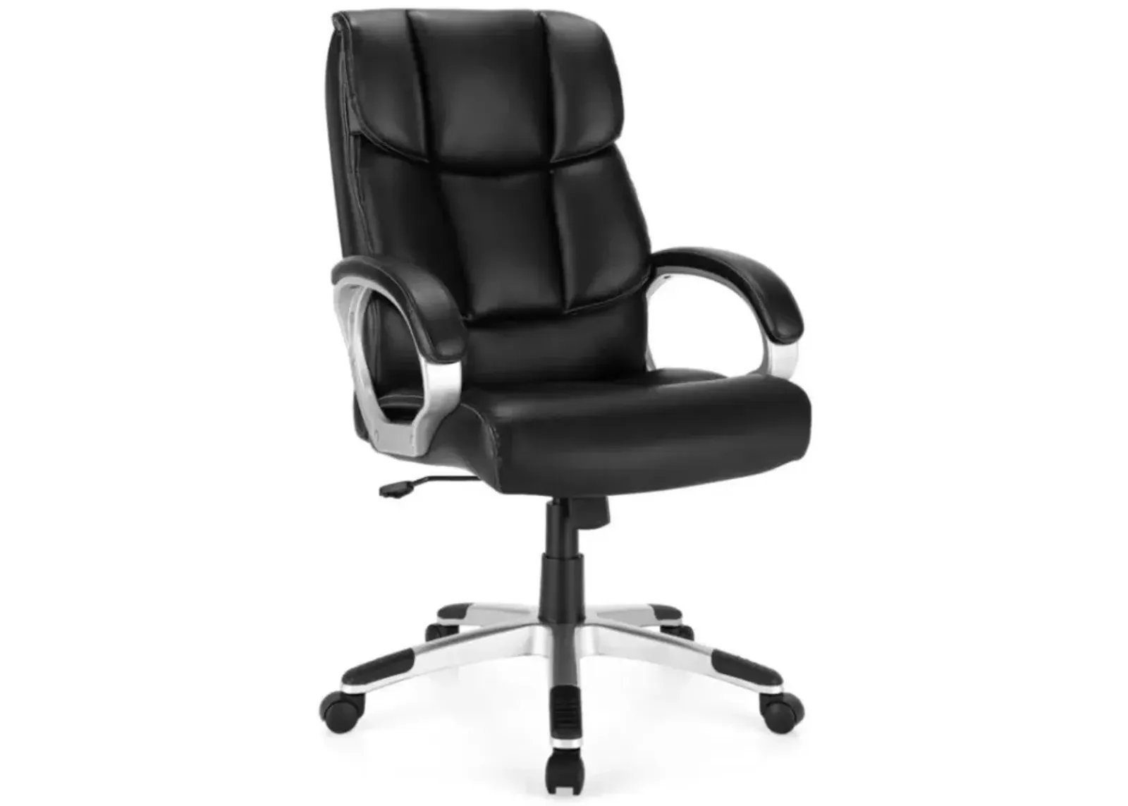 Hivvago Big and Tall Adjustable High Back Leather Executive Computer Desk Chair