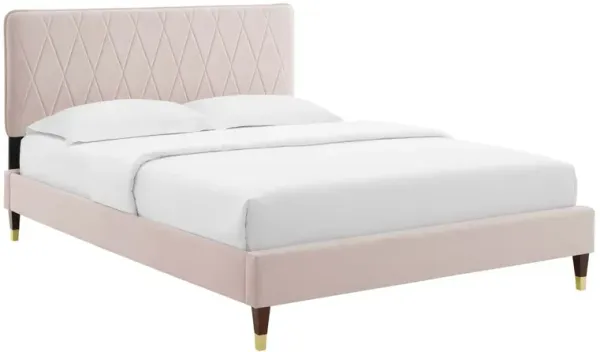 Modway - Phillipa Performance Velvet Queen Platform Bed