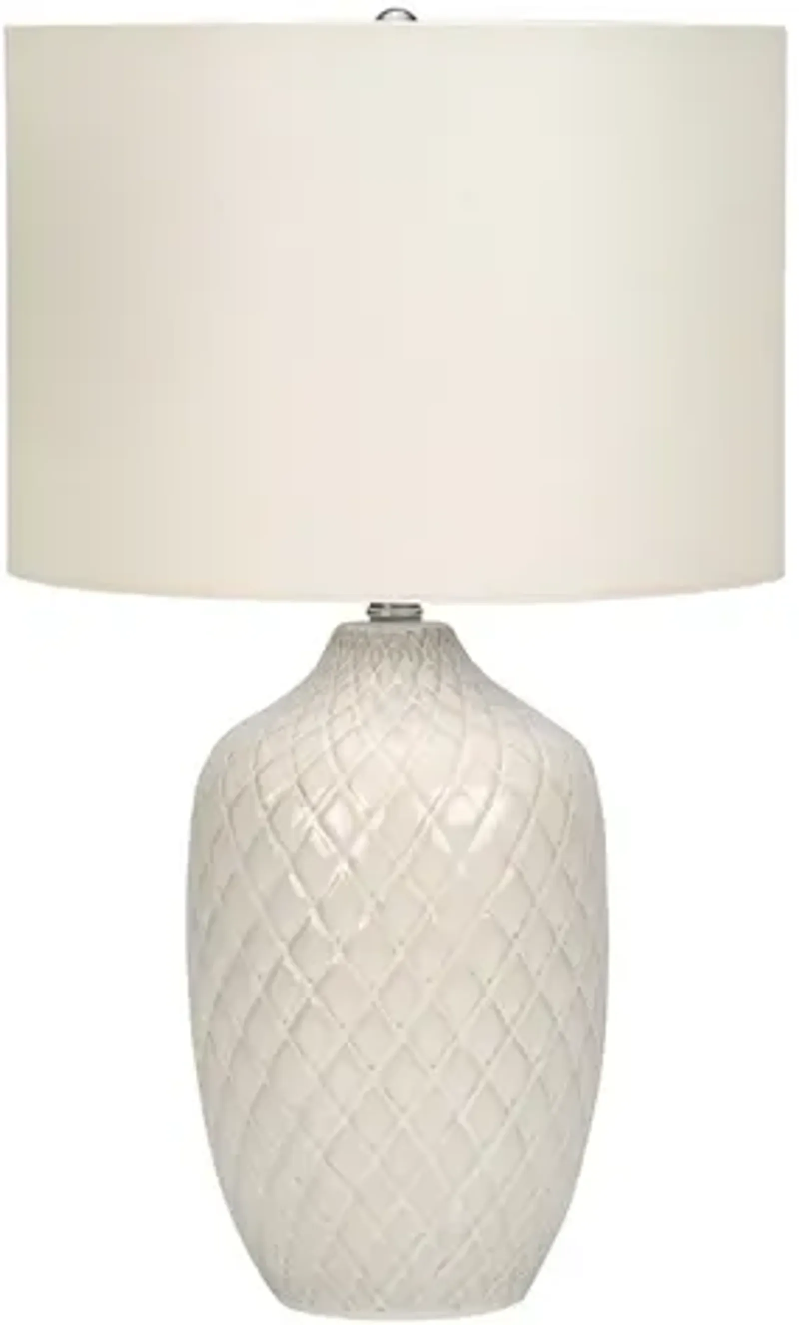 Monarch Specialties I 9707 - Lighting, 25"H, Table Lamp, Cream Ceramic, Ivory / Cream Shade, Transitional