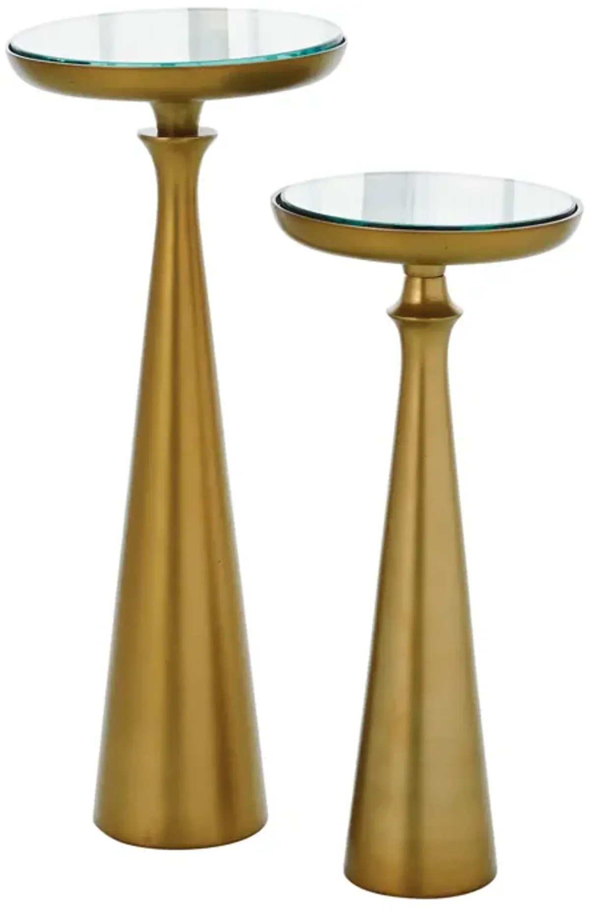 Minaret Accent Table- Brass Large