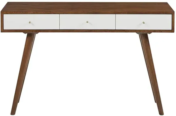 Gracie Mills Tamekia Stylish and Functional 3-Drawer Writing Desk