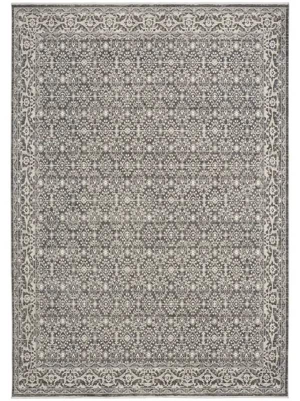 Shadows SHW04 Charcoal/Ivory 5'3" x 7'3" Rug