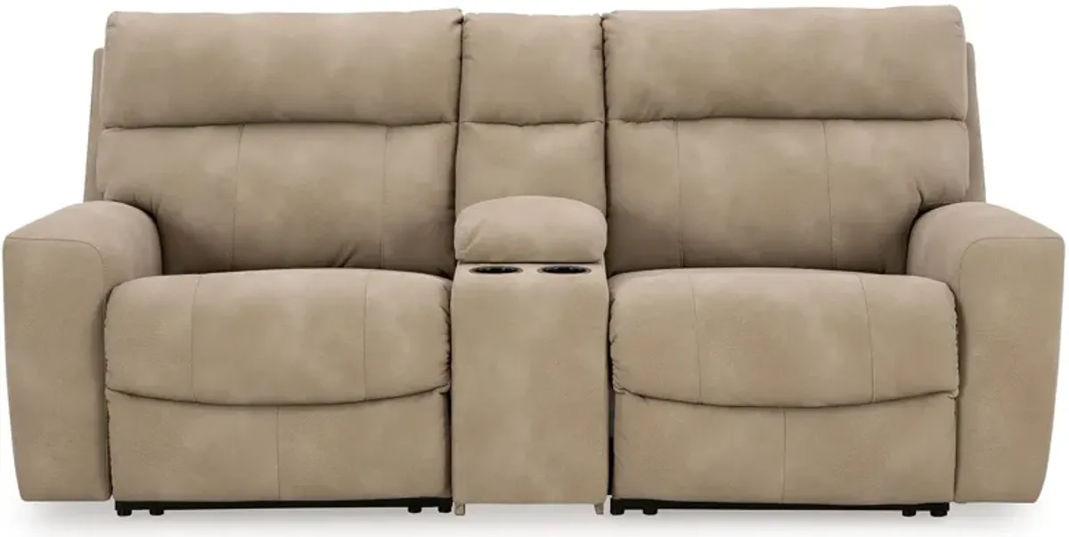 Next-Gen DuraPella 3-Piece Power Reclining Sectional Loveseat with Console