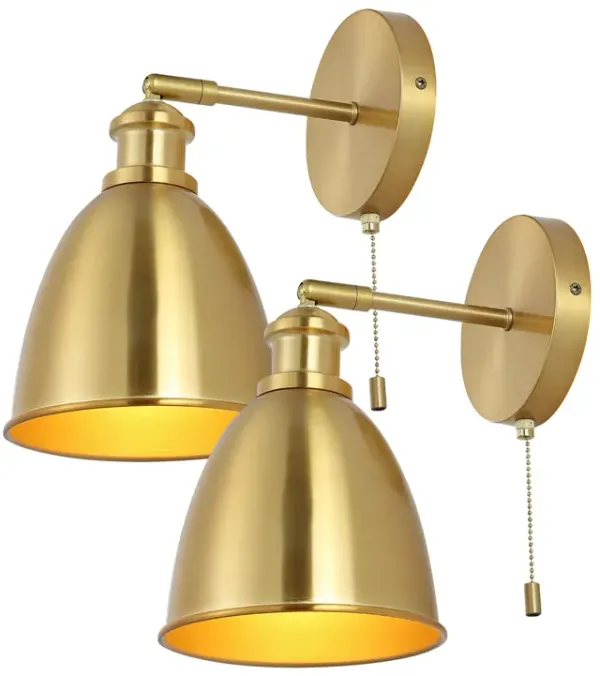 Hudson Farmhouse Bohemian Iron LED Sconce (Set of 2)