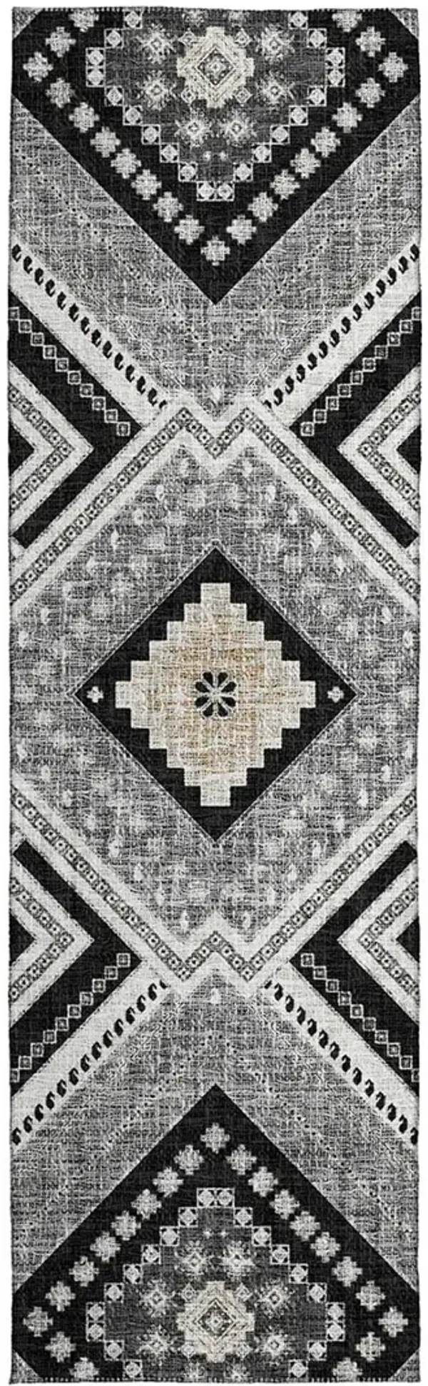 Portico PO5 Black 2'3" x 7'6" Rug