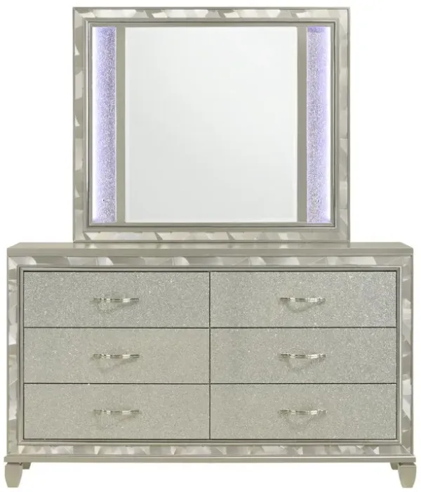 New Classic Furniture Radiance Dresser-Silver