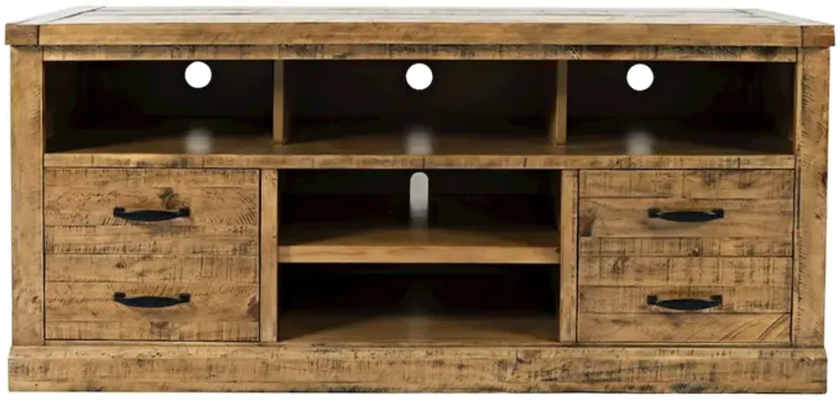 Jofran Telluride Rustic Farmhouse Solid Wood 60'' TV Console Stand