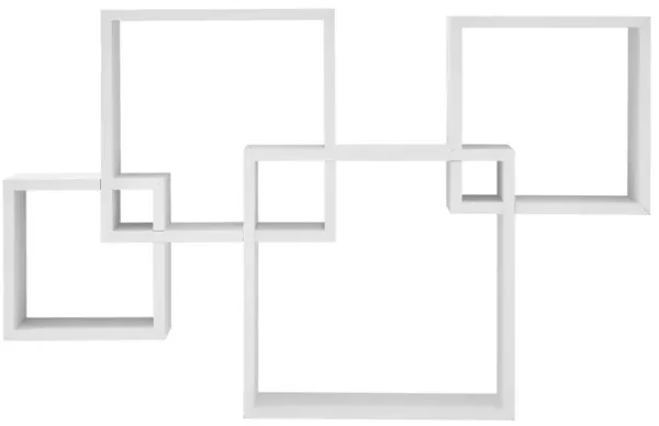 Blocchetto Intersecting Cubes Wall Shelf Unit - Horizontal or Vertical