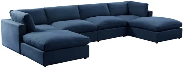 Rustic Manor Alissa Linen Sofas U-Chaise Sectional