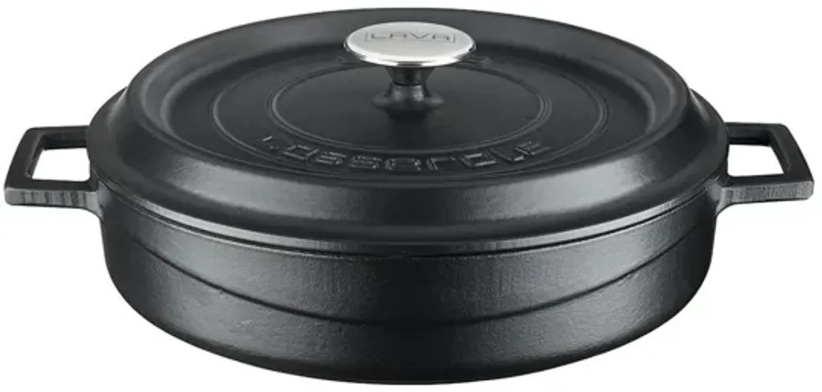 Cast Iron dia.11" h:2" 3.75 qt. Round Cast Iron Dutch Oven