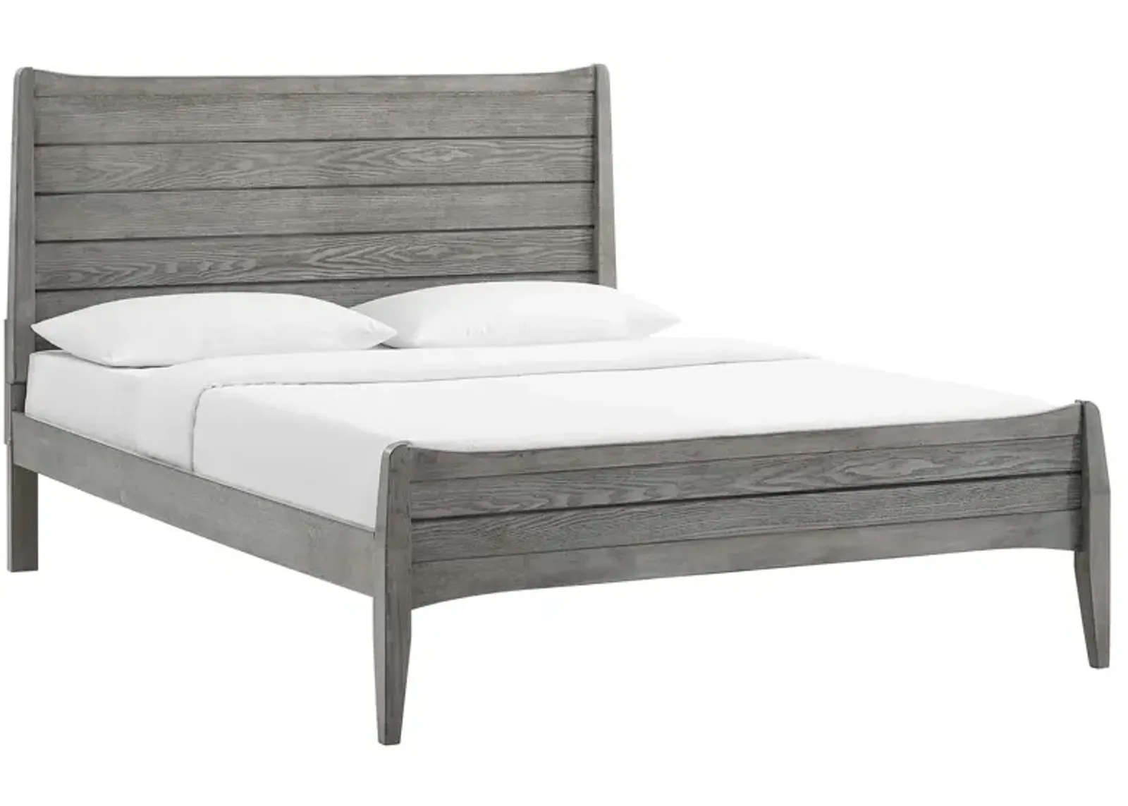 Modway - Georgia Queen Wood Platform Bed Gray