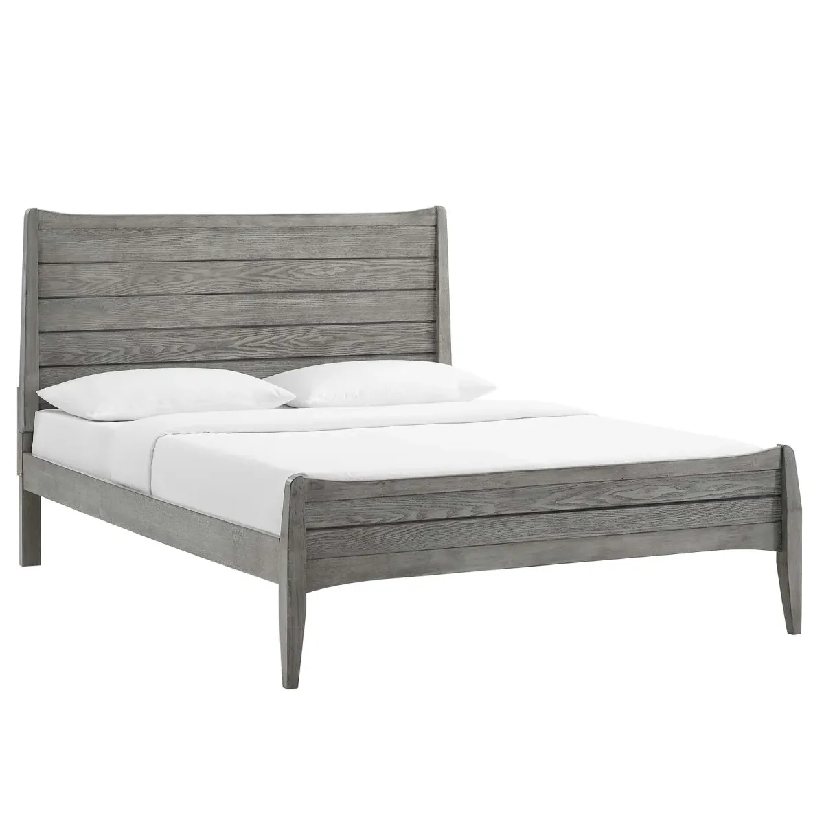 Modway - Georgia Queen Wood Platform Bed Gray