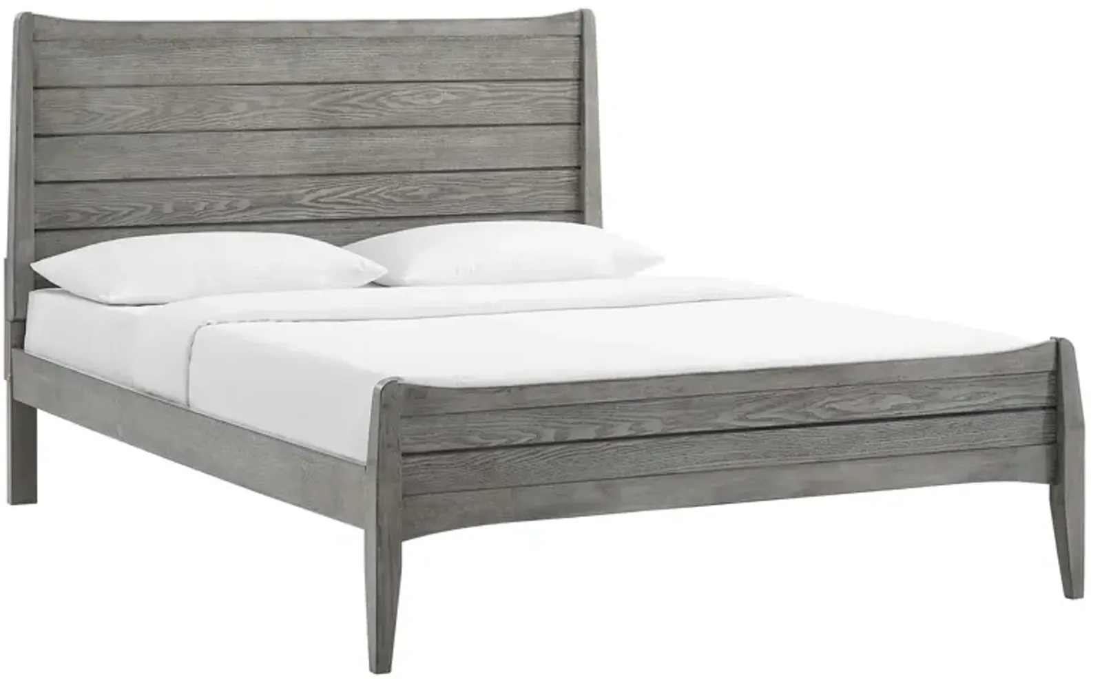 Modway - Georgia Queen Wood Platform Bed Gray