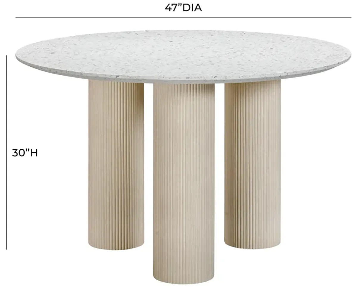 Parcino Terrazzo Concrete Indoor / Outdoor Dining Table