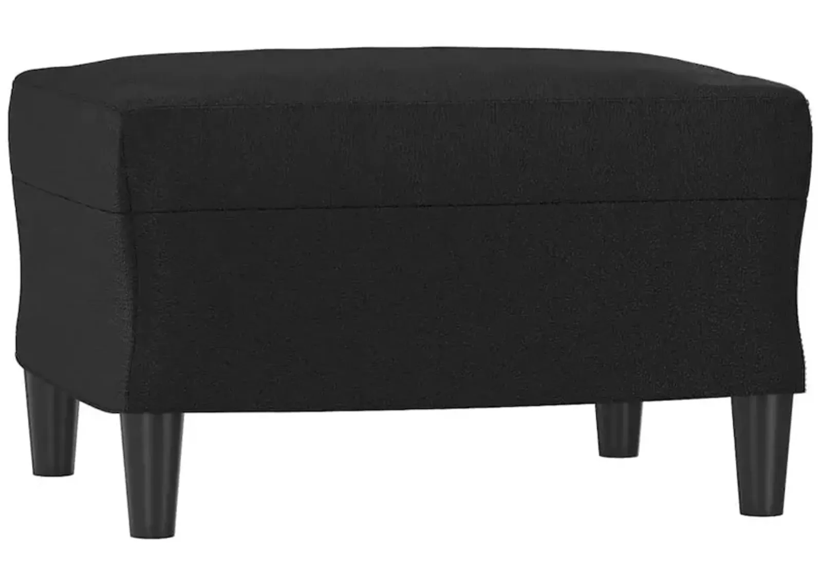 Footstool Black 23.6"x19.7"x16.1" Faux Leather