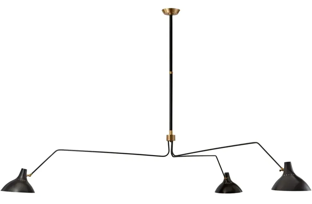 Charlton Grande Triple Arm Chandelier