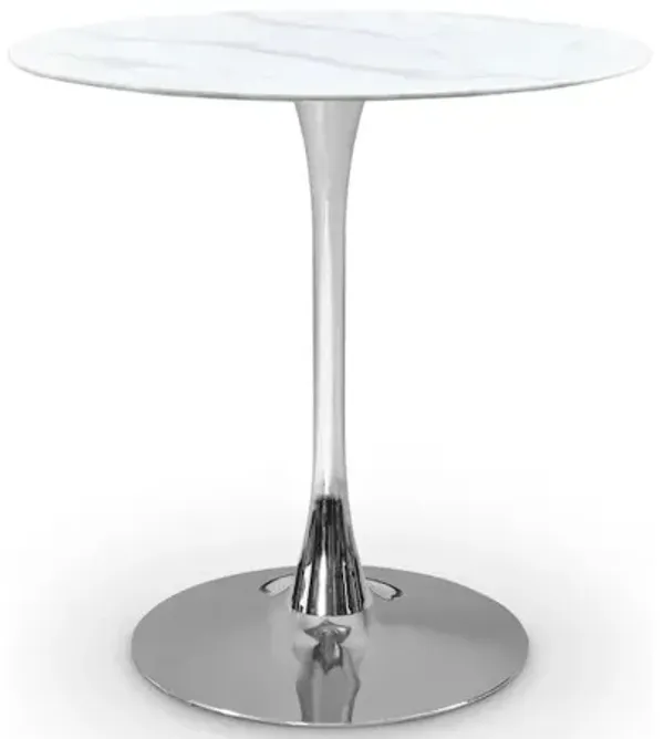 Meridian Furniture Holly Chrome Counter Height Table