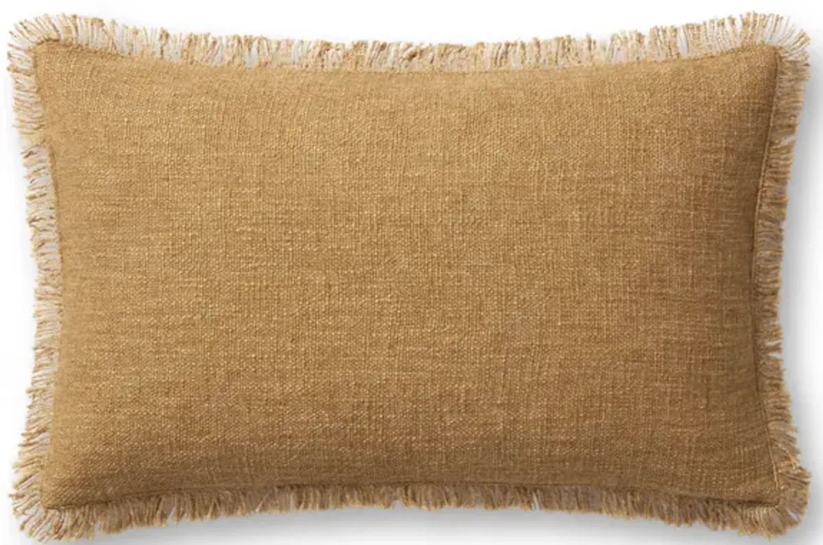 Sable PAL0033 Gold 13''x21'' Down Pillow by Amber Lewis x Loloi