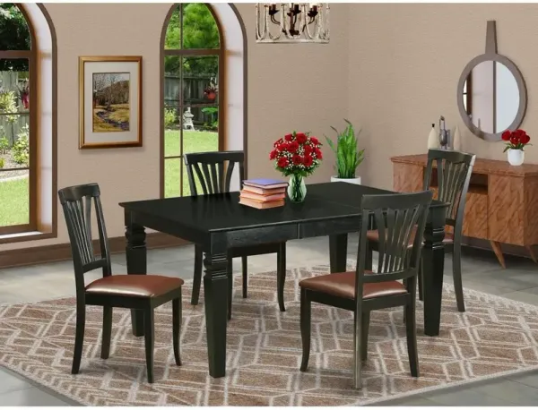 5 Pc dinette Table set - Kitchen dinette Table and 4 Dining Chairs