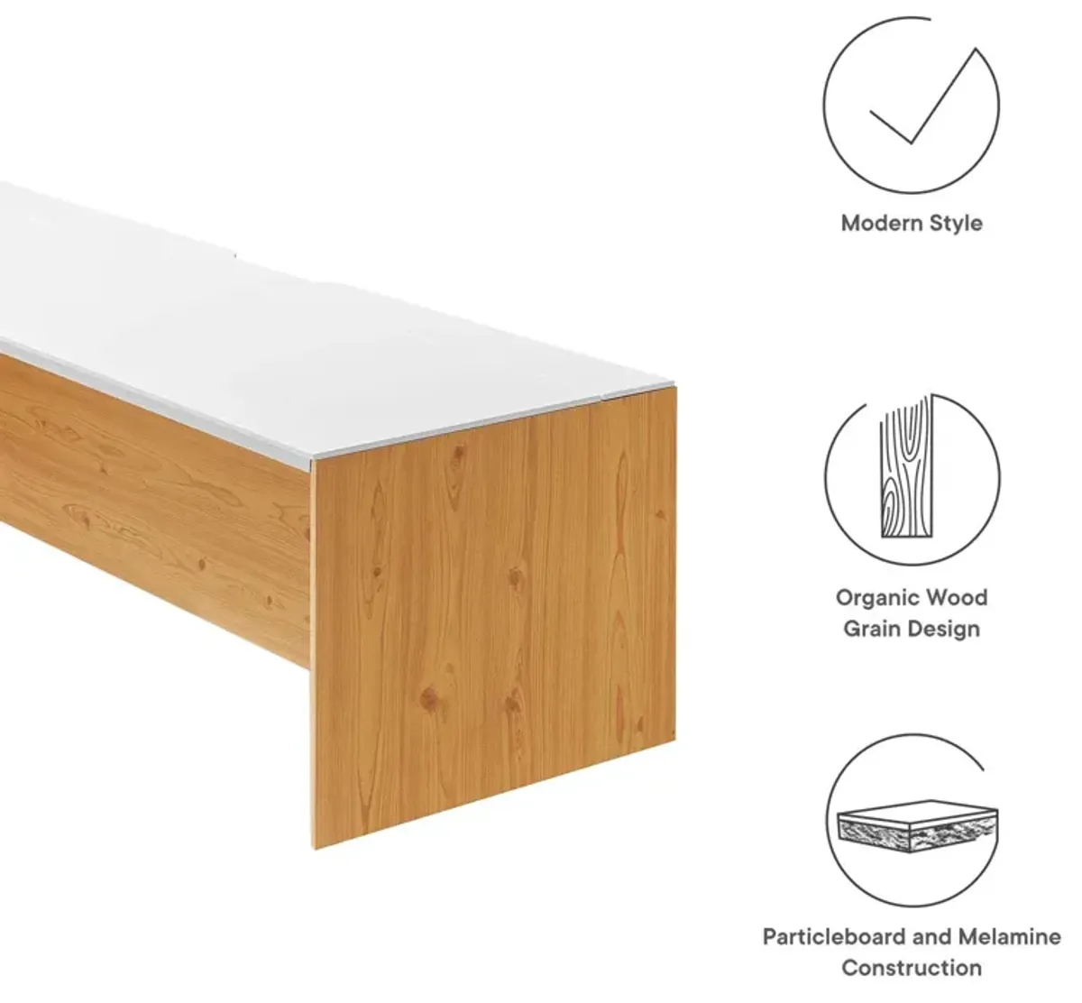 Kinetic 49" Wall-Mount Office Desk With Cabinet and Shelf