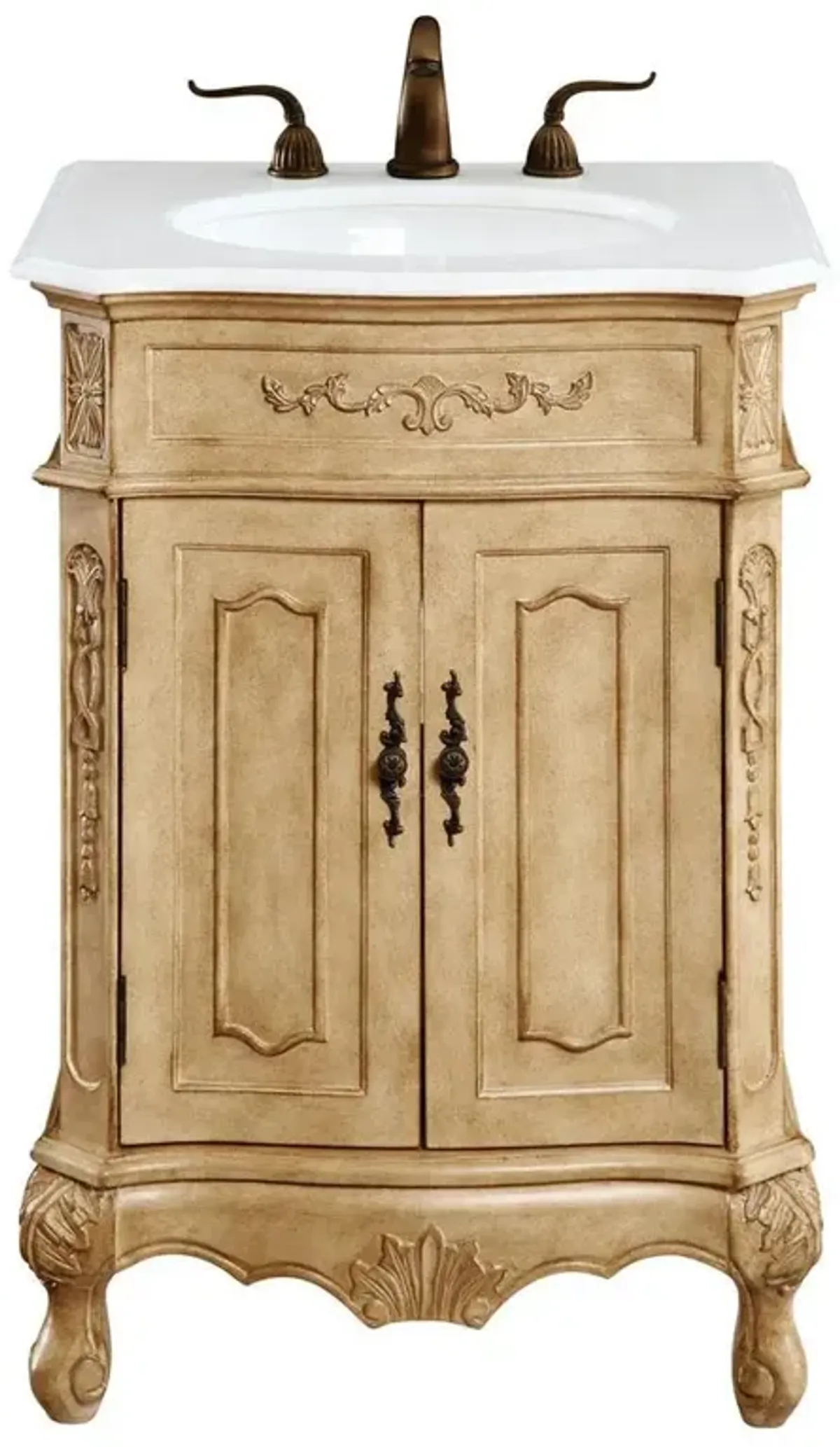 Elegant Kitchen and Bath 24 inch Single Bathroom vanity in Antique Beige