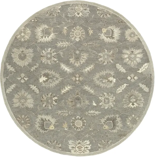Caesar CAE-1199 9'9' Round Gray Rug