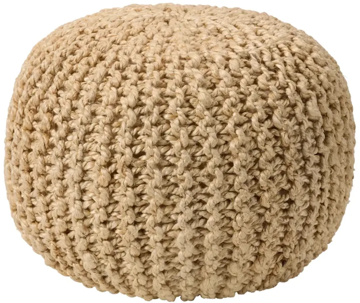 CANOVA POUF CYL Creme Brulee